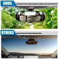thumbnail image 5 of Retrok Rear View Mirror Clear Interior Rearview Mirror Adjustable Auto Safety Rearview Mirror Anti-Glare Wide Angle Convex Rear View Mirror Reduce Blind Spots for Most Cars SUVs Trucks, 5 of 11