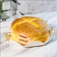 thumbnail image 4 of 50 Pack Clear Plastic Bake Bags for Bread Cookie Candy Cake Gift Packaging,With Cake Tray and Gold Ribbon--8 inches, 4 of 5