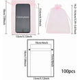 thumbnail image 3 of 100pcs 5x7inch Pink Organza Drawstring Bags Gift Bags Mesh Sheer Bags Party Favors Bag for DIY, 3 of 9