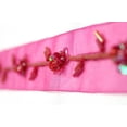 thumbnail image 4 of Altotux 1" Beaded Organza Ribbon Trim with Red Glass Bugle Beads Sequin By Yard, 4 of 4