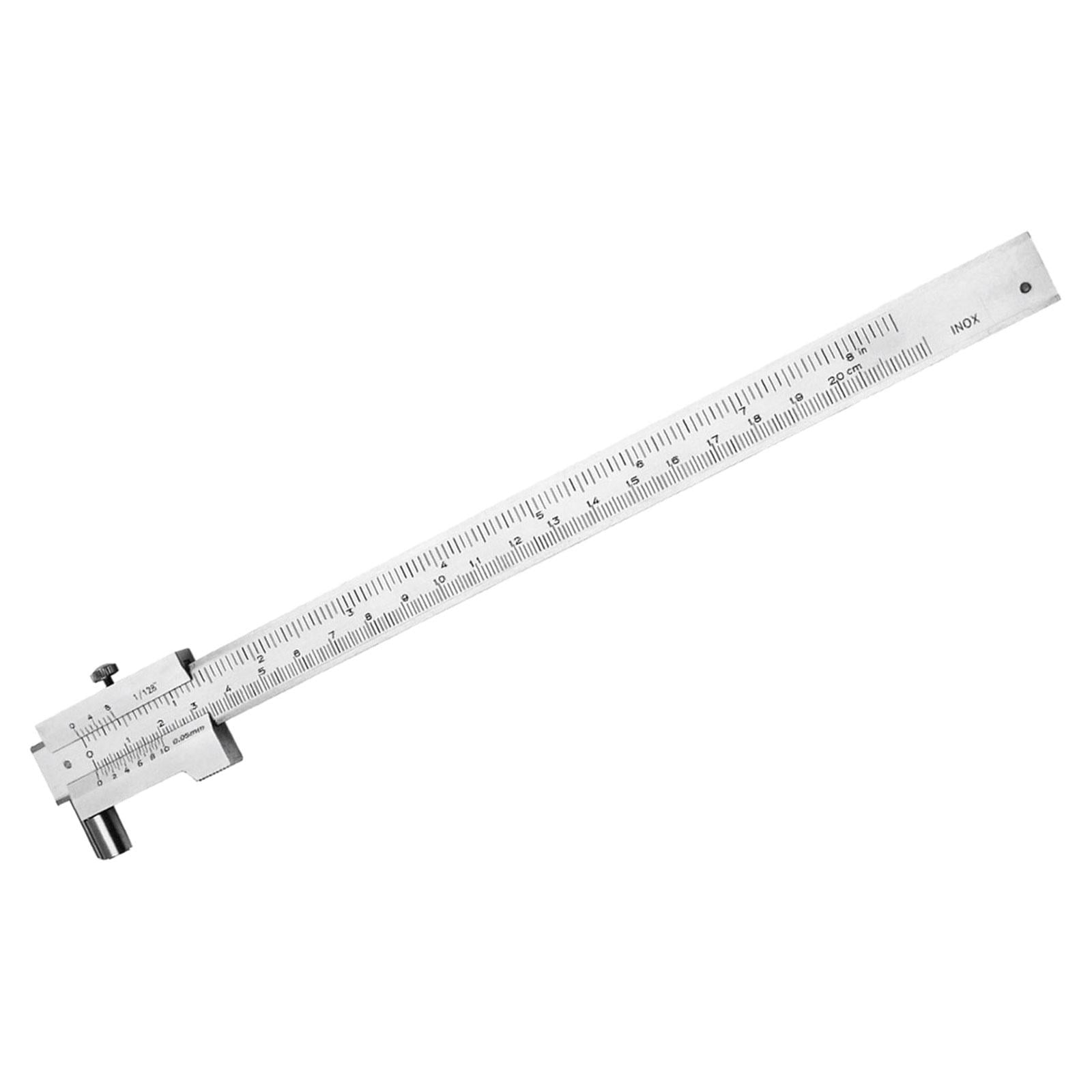 Fzaqwen 0-200mm Parallel Scribe Calipers inch/Metric Sliding Gauge Caliper for Workplace