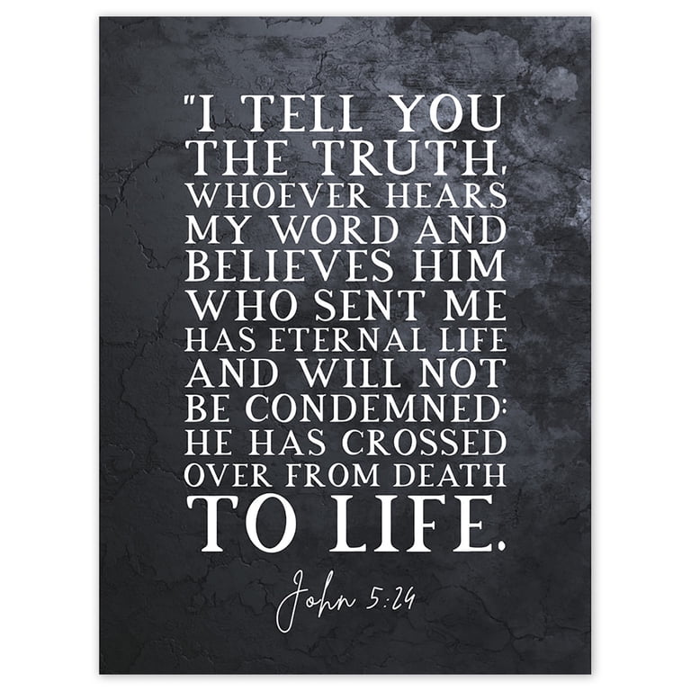 John 5:24 Whoever Hears My Word And Believes Has Eternal Life 