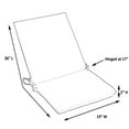 thumbnail image 2 of Casual Cushion Solid 1-Piece Outdoor Iron Dining Seat/Back Chair Pad, 19"W x 36"L, Red, 2 of 2
