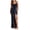 Dark Blue, variant on Qiopertar Lace Slit Dress for Women V Neck Spaghetti Strap Sequin Long Dress Evening Cocktail Party Night Out Elegant Slit Maxi Dress, Red M