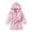 Pink, variant on WUANDIXFA Boys Girls Robe Kids Flannel Hooded Bathrobe Sleepwear Pajamas Toddler Soft Plush Robes for Girls Bathrobe Toddler Girl Long,Dark Gray,4-5 Years