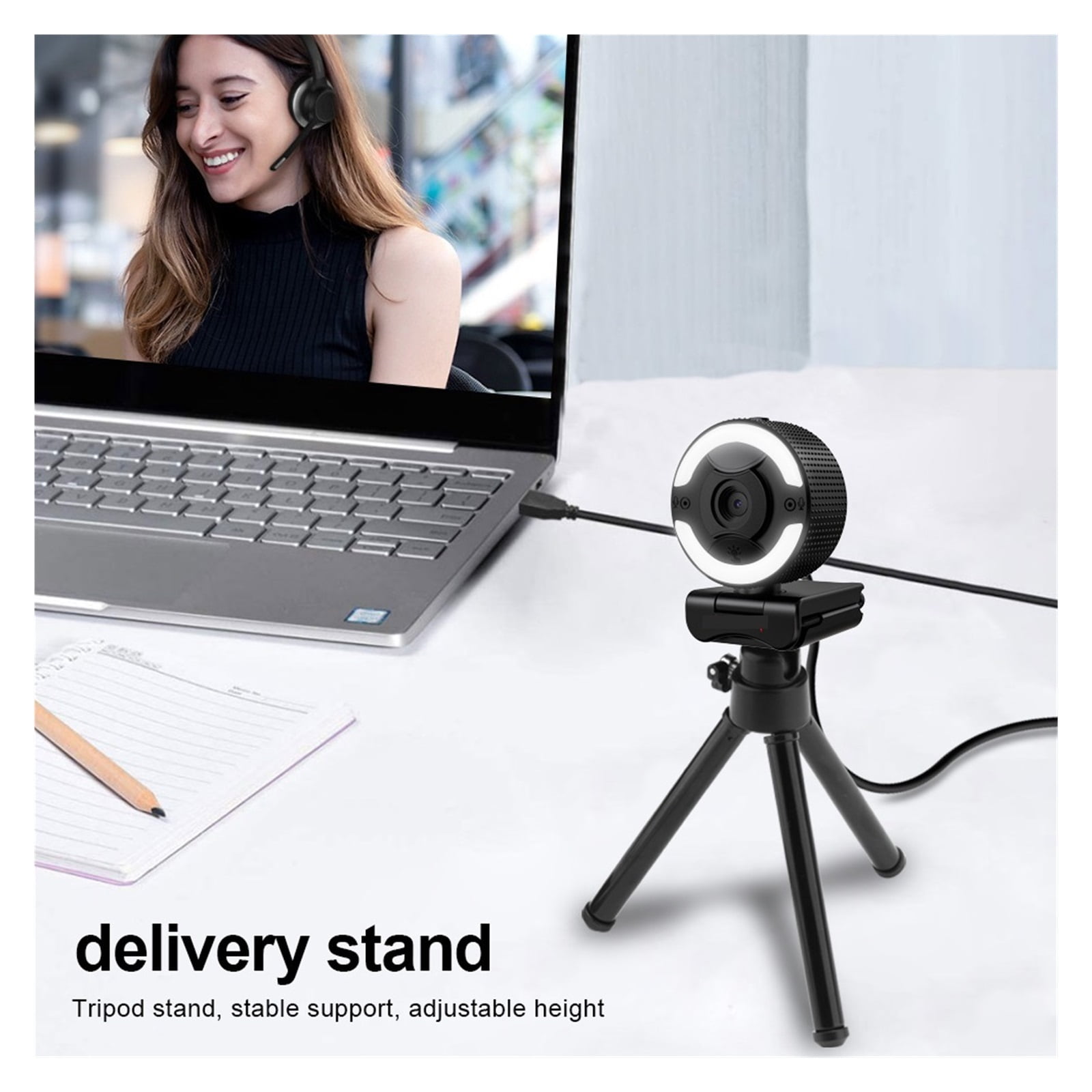 USB HD Webcam Autofocus Built-in Microphone 1920 X 1080P 30fps Web Cam Camera For Desktop Laptops Game PC For Conferencing ,Full Clarity