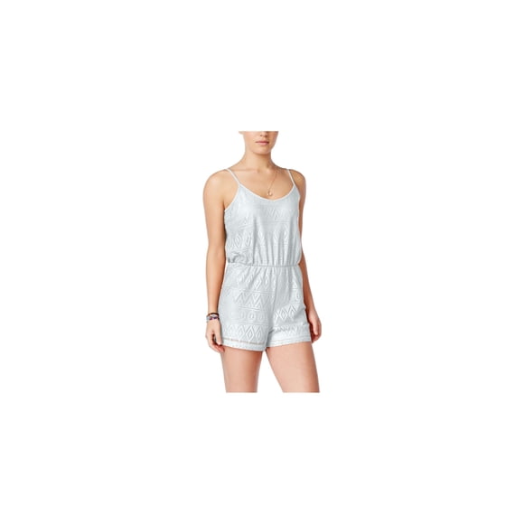 Mameluco de encaje Ultra Flirt para mujer, blanco roto, grande