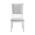 thumbnail image 4 of Sunset Trading Dover Upholstered Dining Side Chairs Cerused White Wood Set of 2, 4 of 5