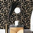thumbnail image 3 of Tempaper Mod Geo Metallic Black Peel and Stick Wallpaper, 20.5" x 16.5', 3 of 8