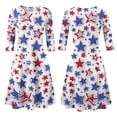 thumbnail image 6 of BOMYJESK 4th Of July Dresses for Women Maxi Dress Patriotic American Flag Beach Long Dresses Vintage Independence Day 2026 Summer Dresses Casual Resort Wear Light Blue S, 6 of 7