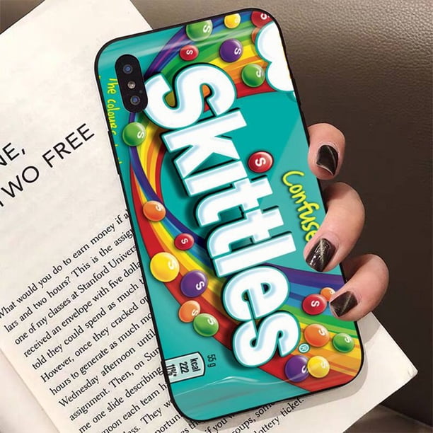 Skittles-funda de teléfono para iphone, carcasa de caramelos de fruta dulce para iphone 13, 11, 12 pro, XS MAX, 8, 7, 6, 6S Plus, X, 5S, SE, 2020, XR Fivean unisex