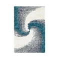 thumbnail image 3 of Unique Loom Soft Touch Shag Collection Area Rug - Selin (3' 3" x 5' 3" Rectangle Turquoise/Gray), 3 of 7