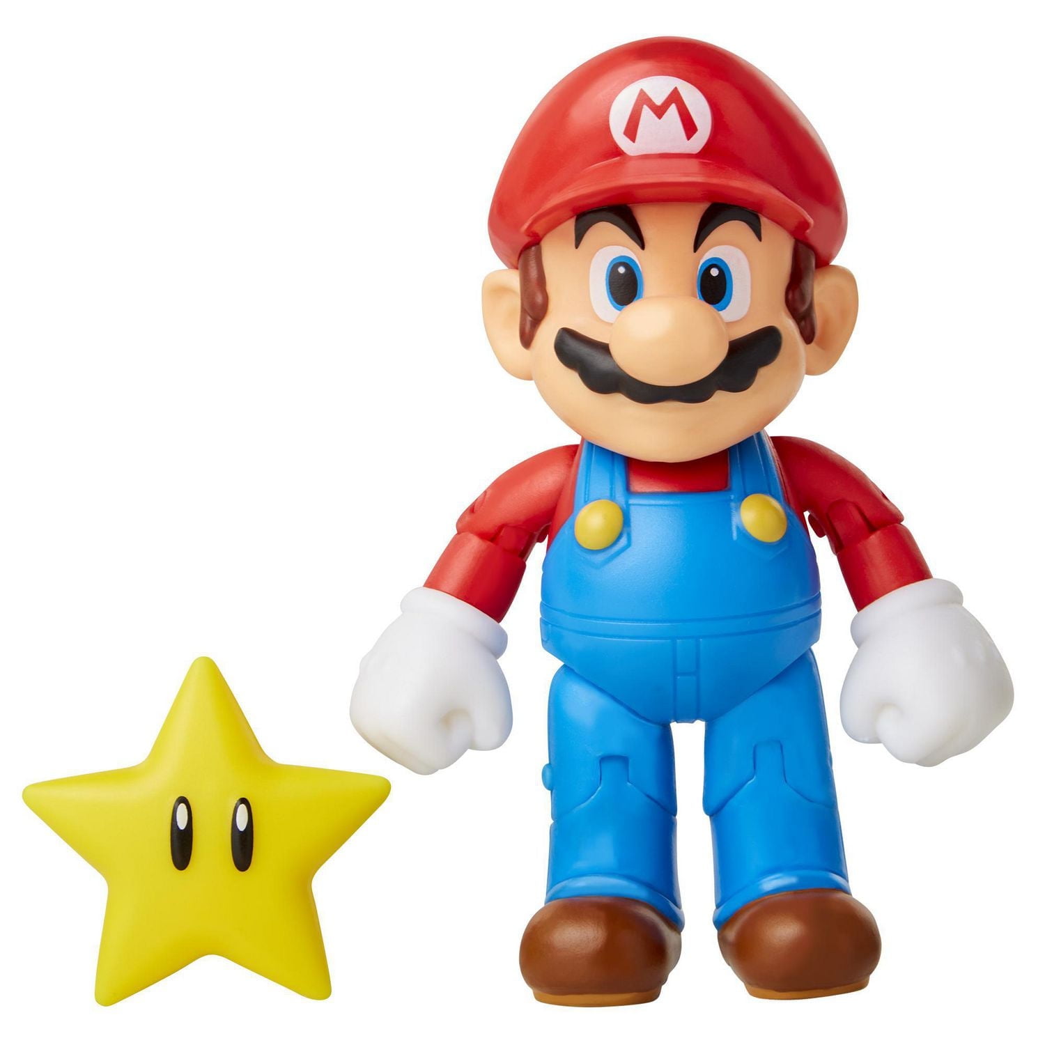 Nintendo 4" Figure - Super Mario with Star Accessory