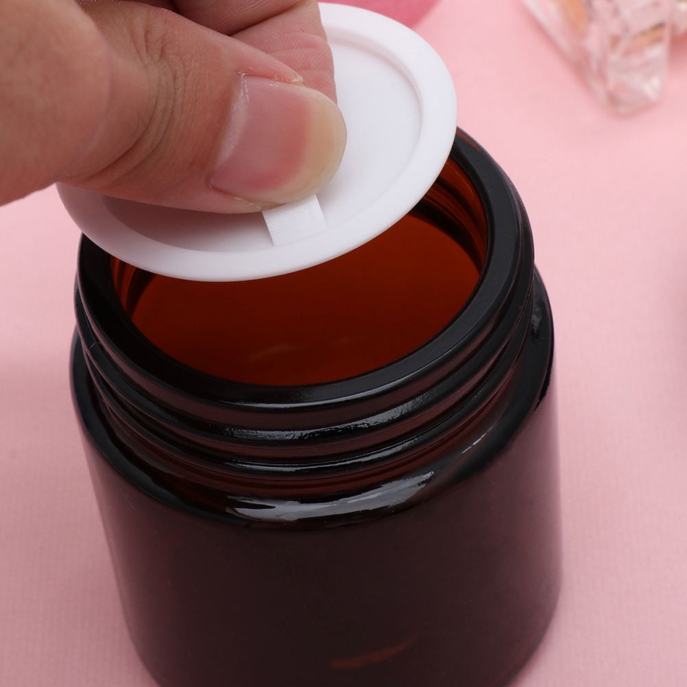 WHAMVOX  6 Pcs Cream Bottle Travel Toiletries Container Bottles Brown
