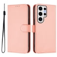thumbnail image 2 of Compatible with Samsung Galaxy S22 Ultra Wallet Case with RFID Blocking Credit Card Holder, PU Leather Folio Flip Kickstand Protective Shockproof Anti-fall Phone Case Cover Women Men,Pink, 2 of 12