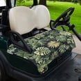 thumbnail image 2 of Golf Cart Seat Covers for 2 Seater,Palm Tree Leaves Soft Microfiber Cart Seat Towel Blanket,Summer Tropical Green Botanical Absorbent Breathable Non Slip Bench Seats Protector for Golf Course 51"x31", 2 of 9