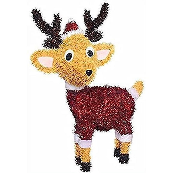 Christmas Reindeer 3D Decoration - 11 1/2" x 13 1/2" | 1 Pc.