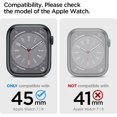 thumbnail image 3 of Thin Fit Designed for Apple Watch Series 8/7 (45mm) Case - Crystal Clear, 3 of 5