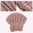 thumbnail image 5 of Unique Bargains Charcoal Fiber Hair Drying Towel Dry Cap Strong Absorbent for After Bath Drying Hair Pink, 5 of 7
