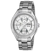 Eco-Drive Swarovski Crystal Ladies Watch FD1060-55A