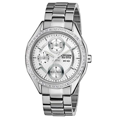 Eco-Drive Swarovski Crystal Ladies Watch FD1060-55A