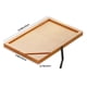 thumbnail image 3 of Bandeja para Reposabrazos de Sofá con Soporte para Teléfono, Mesa Auxiliar de Madera con Superficie Empotrada para Bebidas y Aperitivos, Mini Mesa de Centro Beige con Ranura de Almacenamiento y Clip, 3 of 6