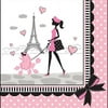 Pink Paris Lunch Napkins 16ct