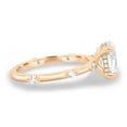 thumbnail image 4 of ESTE ORIGIN 2.00Ct Oval Cut Moissanite Solitaire Engagement Ring – Hidden Halo & Accent Stones in 14K Rose Gold for Women, 4 of 7