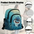 thumbnail image 6 of Xixirimido Cute Shark Undersea Pattern Small Sling Backpack Crossbody Sling Bag, Chest Bag Daypack Fanny Pack Cross Body Bag for Shopping Hiking Traveling, 6 of 7