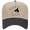 Khaki/Black, variant on Western Embroidered Otto Cap 5 Panel Mid Profile Baseball Cap - Cowboy Playing Cards Design, Natural/Dark Green