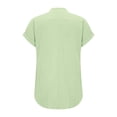 thumbnail image 6 of Women's Classic V-Neck Tee Short Sleeve Soft Everyday Casual Essential Mint Green XXL, 6 of 6