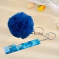 thumbnail image 1 of Agarrador de tarjetas para uñas largas, lindo tirador de tarjetas de acrílico, llavero con clip para tarjetas de cajero automático, etiquetas de tarje Azul con Bola de Pelo, 1 of 8