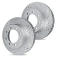 thumbnail image 1 of R1 Concepts Drilled and Slotted Carbon Coated Disc Brake Rotor Set WBPN1-48038, 1 of 1