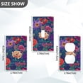 thumbnail image 7 of Yayeee Toggle Light Switch Wall Plate 1-Gang 4.5"x2.7" Home Decorative Outlet Cover, Blooming Flowers Pattern, 7 of 7
