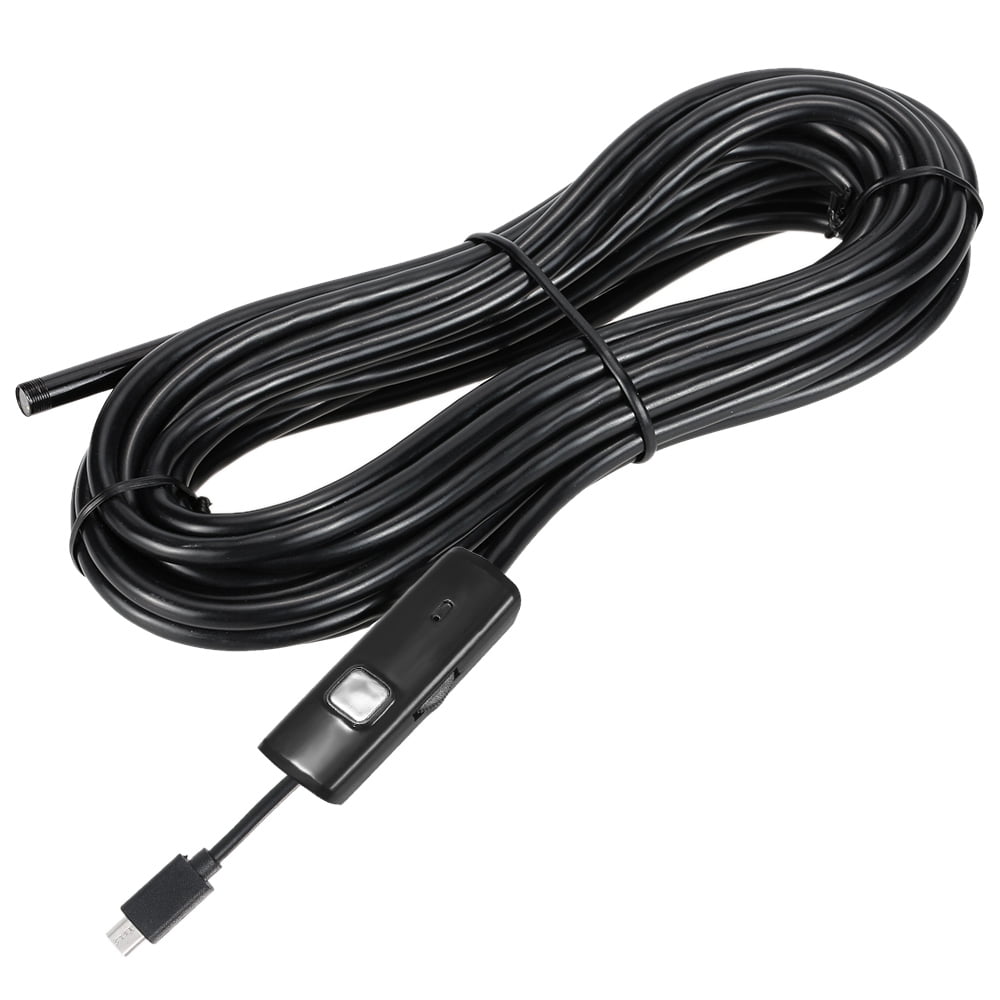 Multifunction 8mm 5M 6LED Snake Autos Endoscope Inspection w//HD Camera USB AVI
