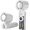 White, variant on Wearable Rechargeable Hand Fan With Ice Cool 4000mAh Lightweight For Jogging Shopping Studying