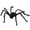 F, variant on Giant Halloween Plush Spider 200Cm Haunted House Layout Ornament Spooky Halloween Decorations Outdoor Spider Web Decoration Accessories