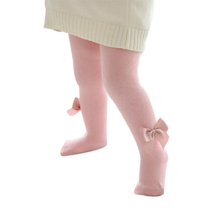 

JINSIJU Baby Girl Autumn Pantyhose Solid-Color Middle-Waist Stretchy Leggings