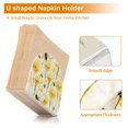 thumbnail image 4 of Bees and Flowers Acrylic Napkin Holder Clear Paper Tissue Dispenser Kitchen Dining Room Bathroom Party Hotel, 4 of 8