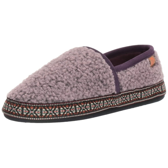 Acorn Pantoufle Moc Tissée pour Femmes, Iris, Grande Largeur Standard US