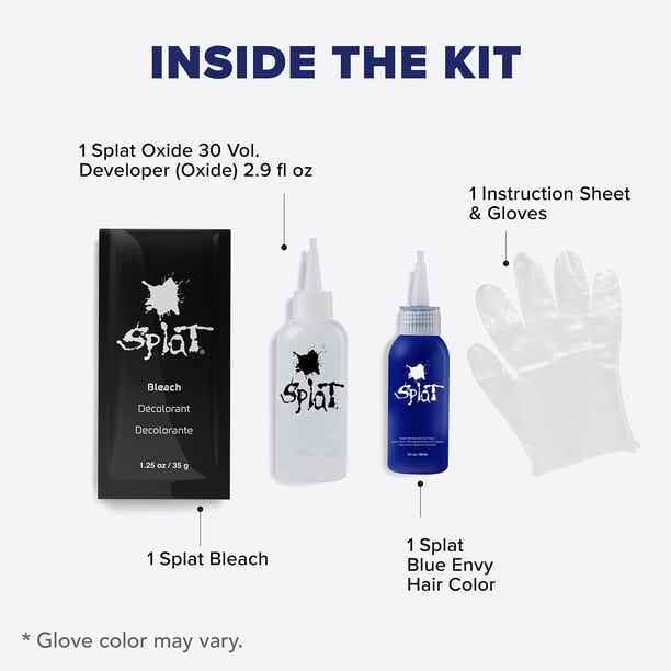 Splat Original Complete Kit, Semi-Permanent Hair Dye with Bleach