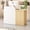 White & Natural Oak, 39.37 × 17.72 × 37.40 inch, variant on 23.6" Two-Tone Reception Desk with LED Lighting & Drawer, Front Counter for Salon, Clinic & Retail, White & Natural Oak (23.6"x17.7"x37.4")