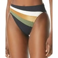 thumbnail image 2 of Women's Vince Camuto V02727 Gold Shimmer Blocked High Leg Swim Bottom (Black XS), 2 of 4