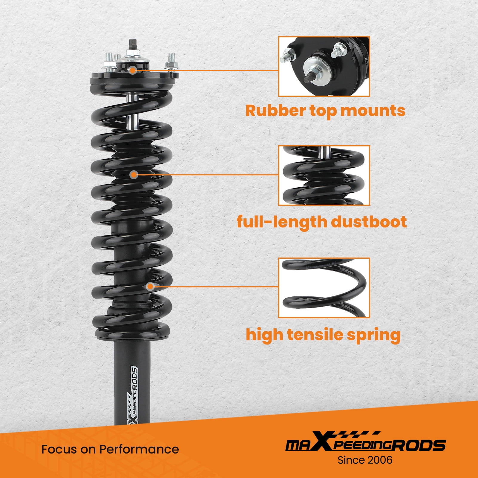 Maxpeedingrods 3" Lift Kit For Toyota 4Runner 03-09 FJ Cruiser 07-14 Struts Shocks Coil Springs
