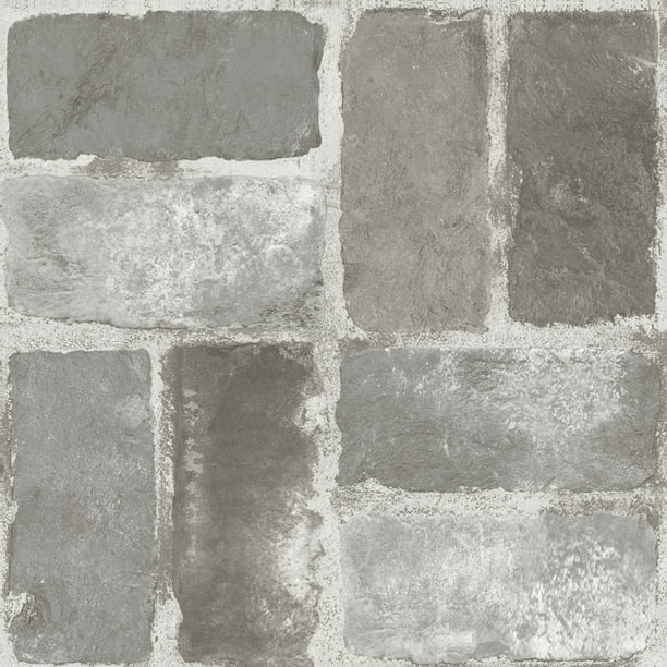FloorPops! Virgin Vinyl Grey FP3294 Harvard Brick Grey Peel & Stick Floor  Tiles Flooring Materials - Walmart.com