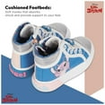 thumbnail image 5 of Disney Girls Lilo and Stitch Sneakers, Printed High Top Lace Up Stitch Shoes for Kids Blue - 5, 5 of 5
