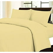 Pacific Linens Cream Duvet Cover and Sham Set, 200 Thread Count Poly-Cotton Blend, Luxurious Hotel Quality, Elegant Breathable and Durable (Queen Size)