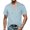 v#436Sky Blue1622, variant on Men'S Tee Solid Color Denim Woven Drawstring Henley Comfort Fabric Lightweight V Neck Short Sleeve Slim Fit For Baseball Sports Casual Tops,Sky Blue,Xl