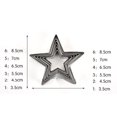thumbnail image 4 of 6pcs Stars Baking Fondant Biscuit Cookie Cutter Set Biscuit Pastry, 4 of 7