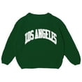 thumbnail image 4 of HXWCHs Girls' Pastel Striped Sweater Cotton Soft Long Sleeve Winter Outfit 4-5 Years Dark Green, 4 of 4